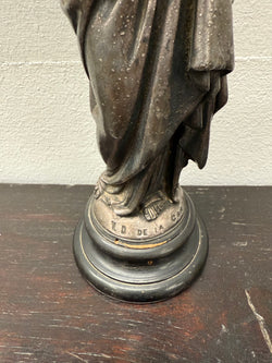 Antique French Metal Figure of The Virgin Mary Holding Jesus - Notre-Dame De La Garde | Antique & Vintage | Moonee Ponds Antiques | Australia Wide Delivery
