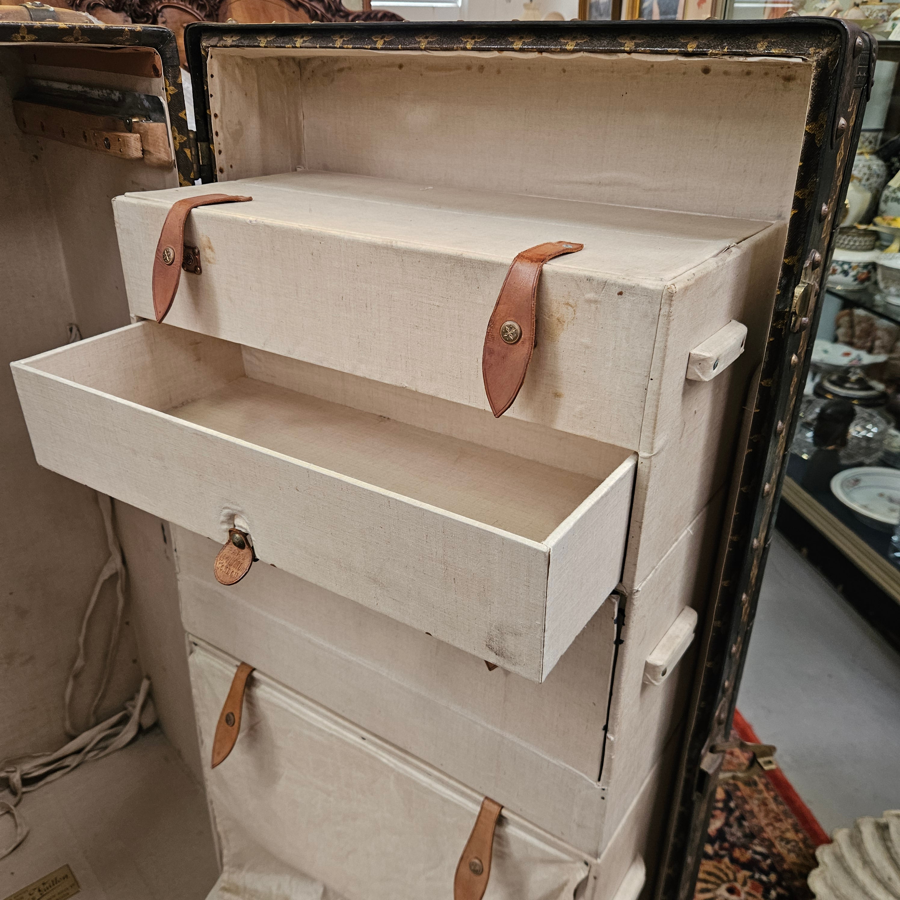 Antique Louis Vuitton Special Order Wardrobe/Steamer Trunk | Antique & Vintage | Moonee Ponds Antiques | Australia Wide