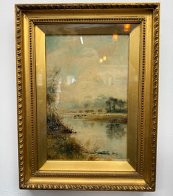 Beautiful Pair of Framed Signed Landscape Oil Paintings | Antique & Vintage | Moonee Ponds Antiques | Australia Wide Delivery