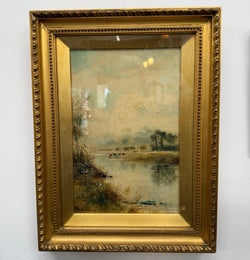 Beautiful Pair of Framed Signed Landscape Oil Paintings | Antique & Vintage | Moonee Ponds Antiques | Australia Wide Delivery