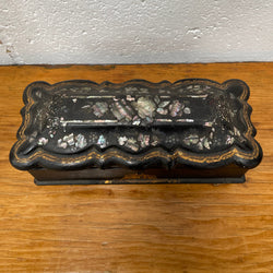 Beautiful Victorian Papier Mache Glove Box | Antique & Vintage | Moonee Ponds Antiques | Australia Wide Delivery