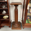 Edwardian Oak Pedestal With Fluted Column | Antique & Vintage | Moonee Ponds Antiques | Australia Wide Delivery