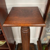 Edwardian Oak Pedestal With Fluted Column | Antique & Vintage | Moonee Ponds Antiques | Australia Wide Delivery