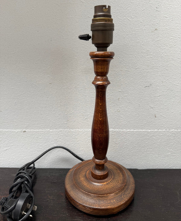 Edwardian Timber Table Lamp Base