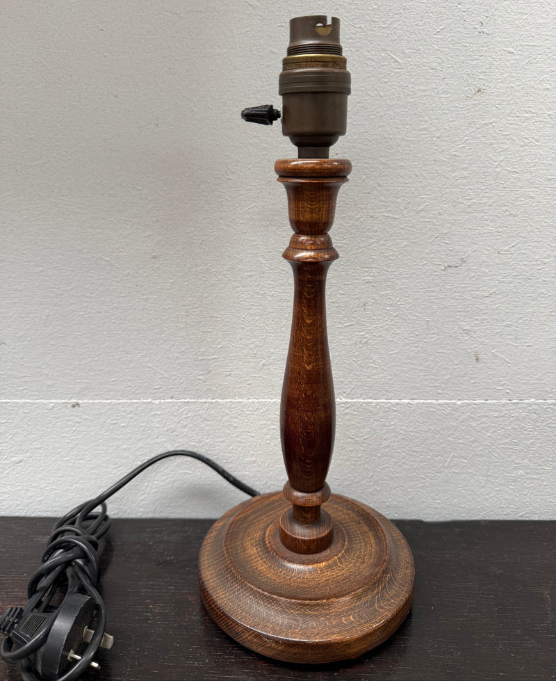 Edwardian Timber Table Lamp Base
