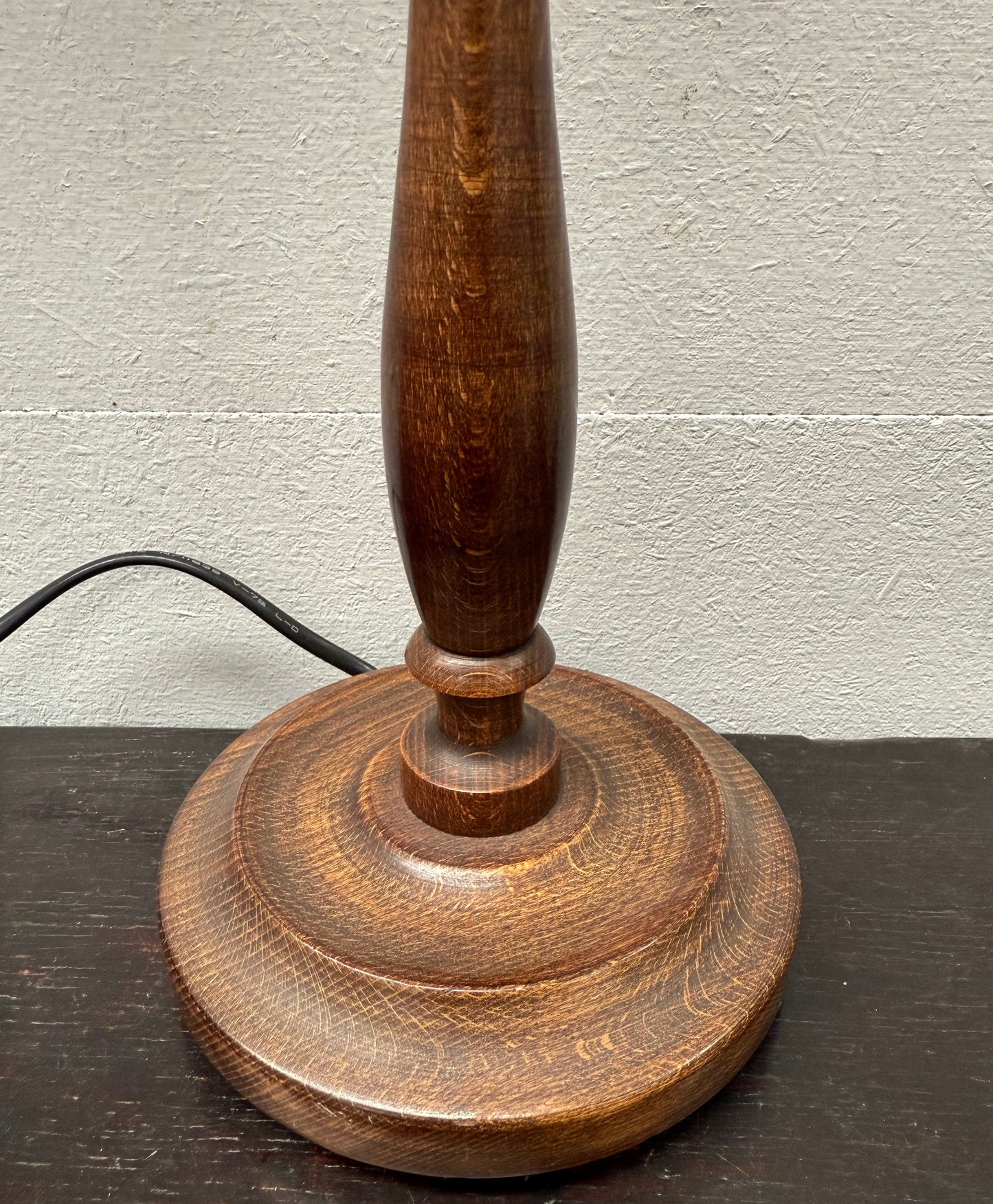Edwardian Timber Table Lamp Base