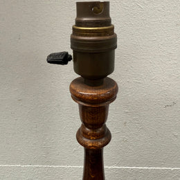 Edwardian Timber Table Lamp Base