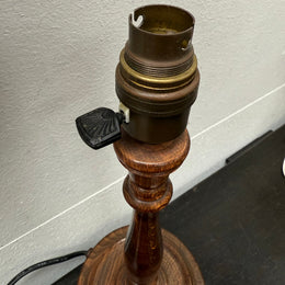 Edwardian Timber Table Lamp Base
