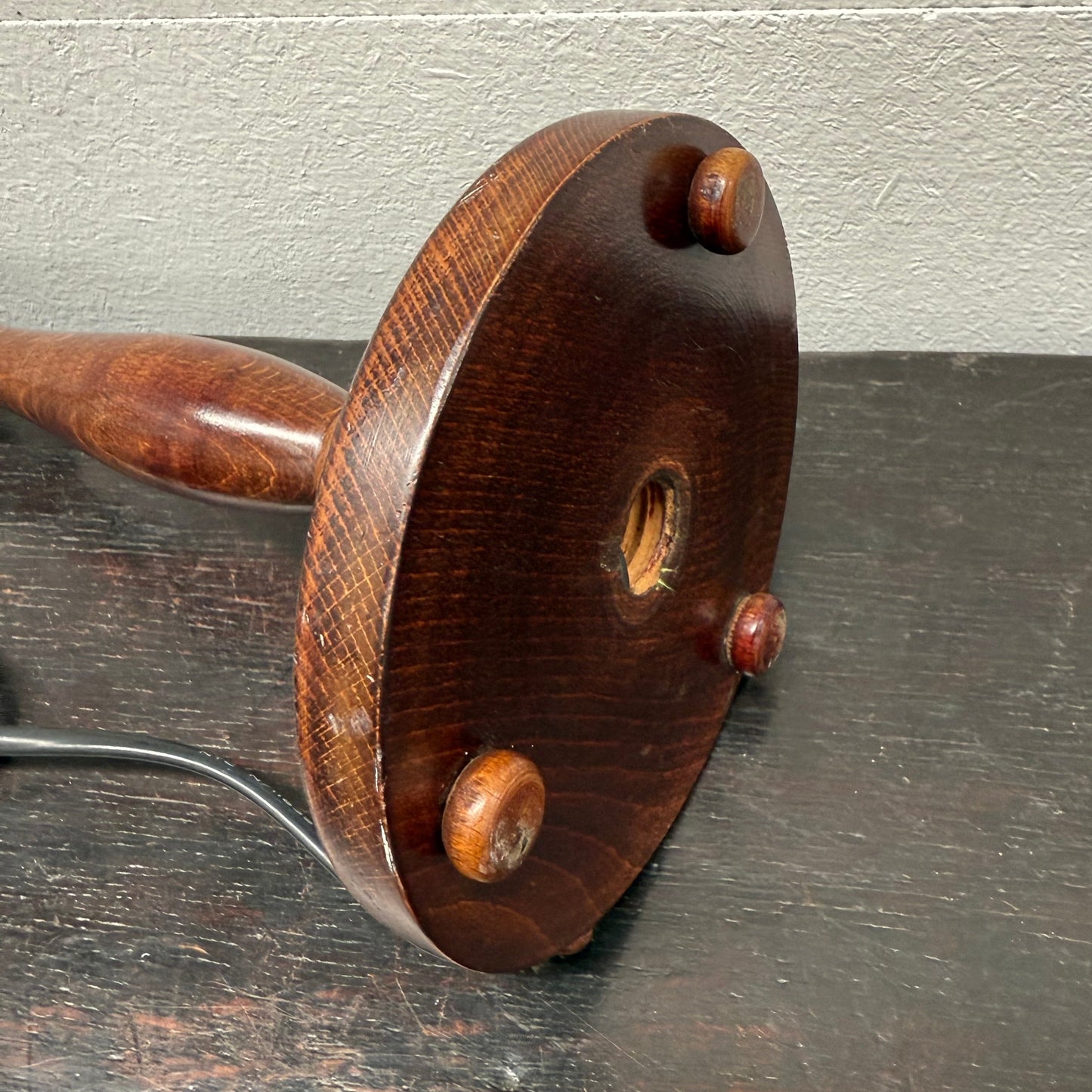 Edwardian Timber Table Lamp Base