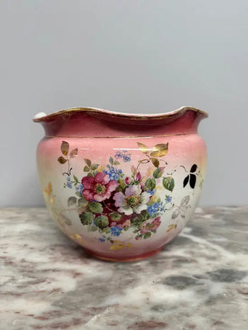 English Floral Jardiniere. " As Is " | Antique & Vintage | Moonee Ponds Antiques | Australia Wide Delivery