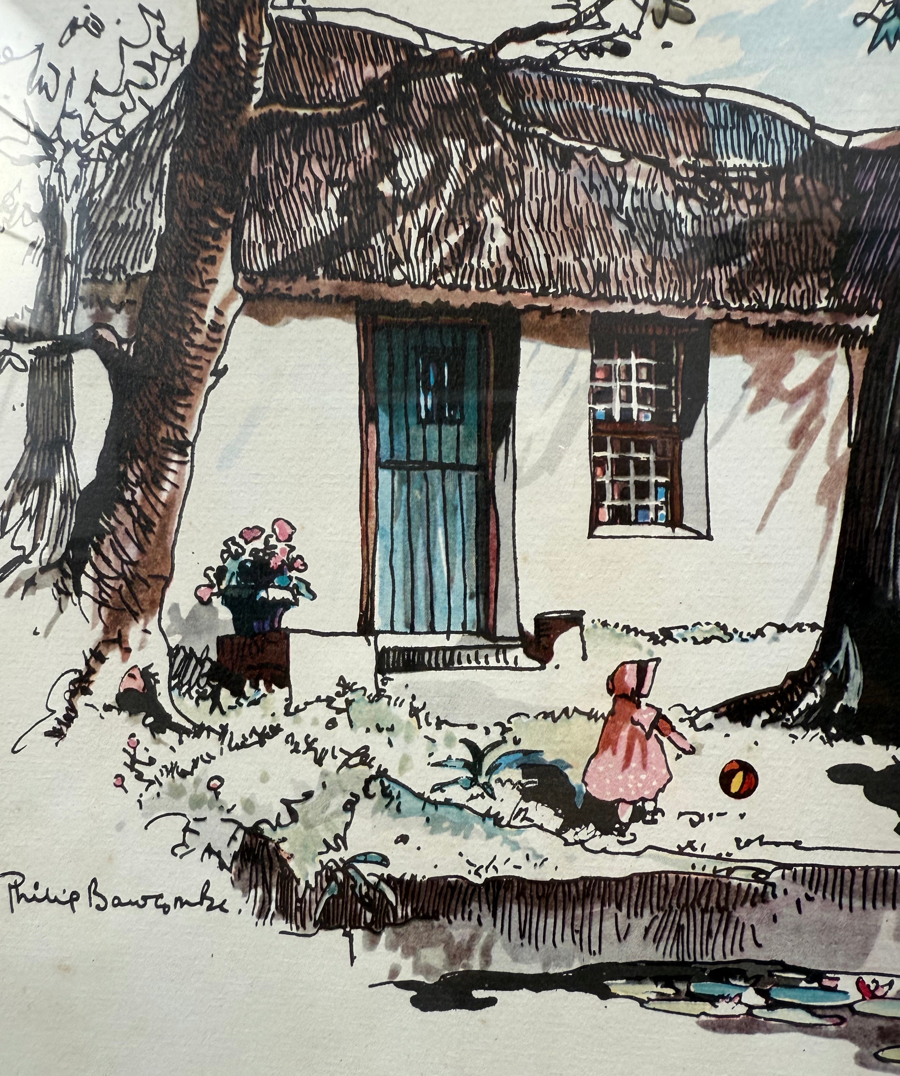 Framed Mixed Media "The Slave Bell Old Nectar Farm C.P" By Philip Bawcombe (British and South Africa 190)