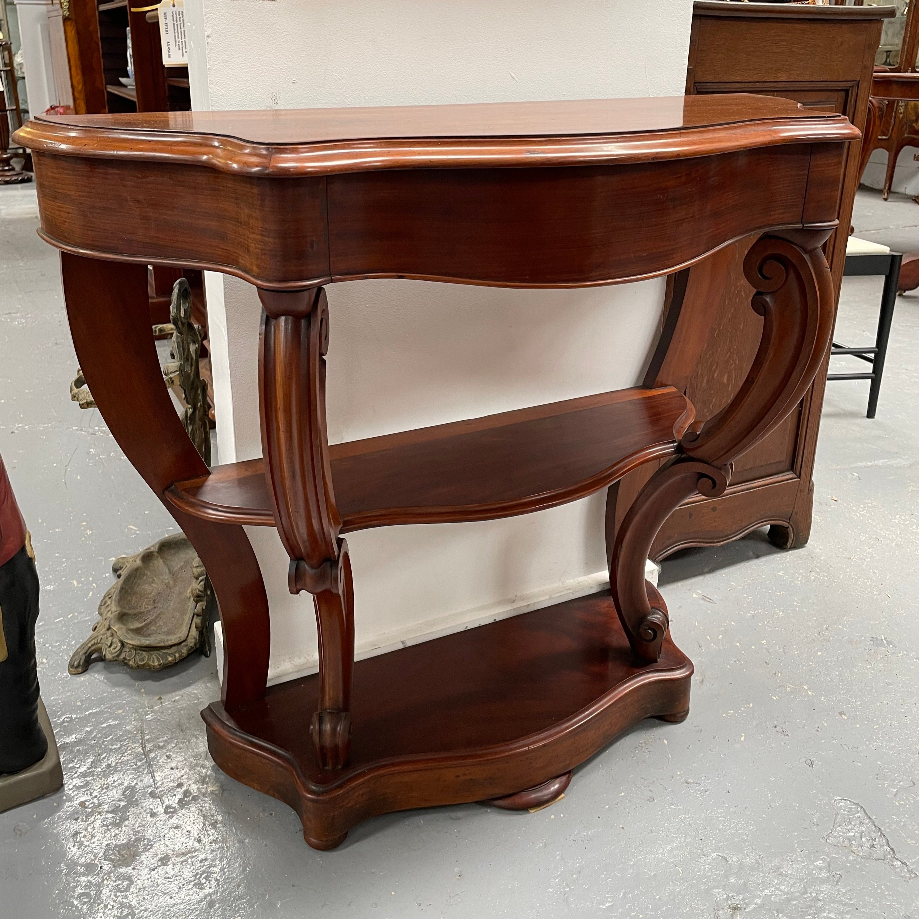 French 19th Century Louis XVI Style Mahogany Console Table | Antique & Vintage | Moonee Ponds Antiques | Australia Wide Delivery
