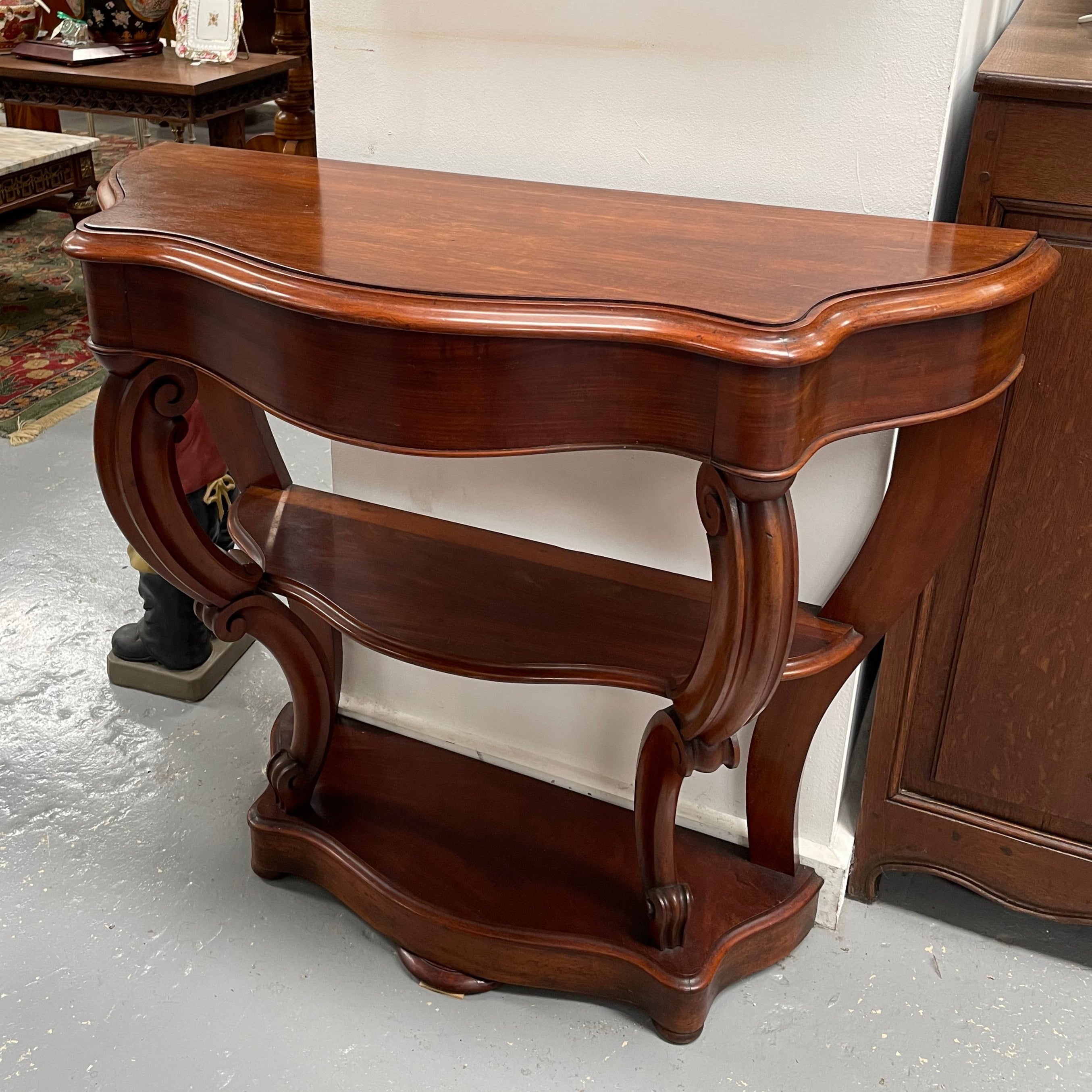 French 19th Century Louis XVI Style Mahogany Console Table | Antique & Vintage | Moonee Ponds Antiques | Australia Wide Delivery