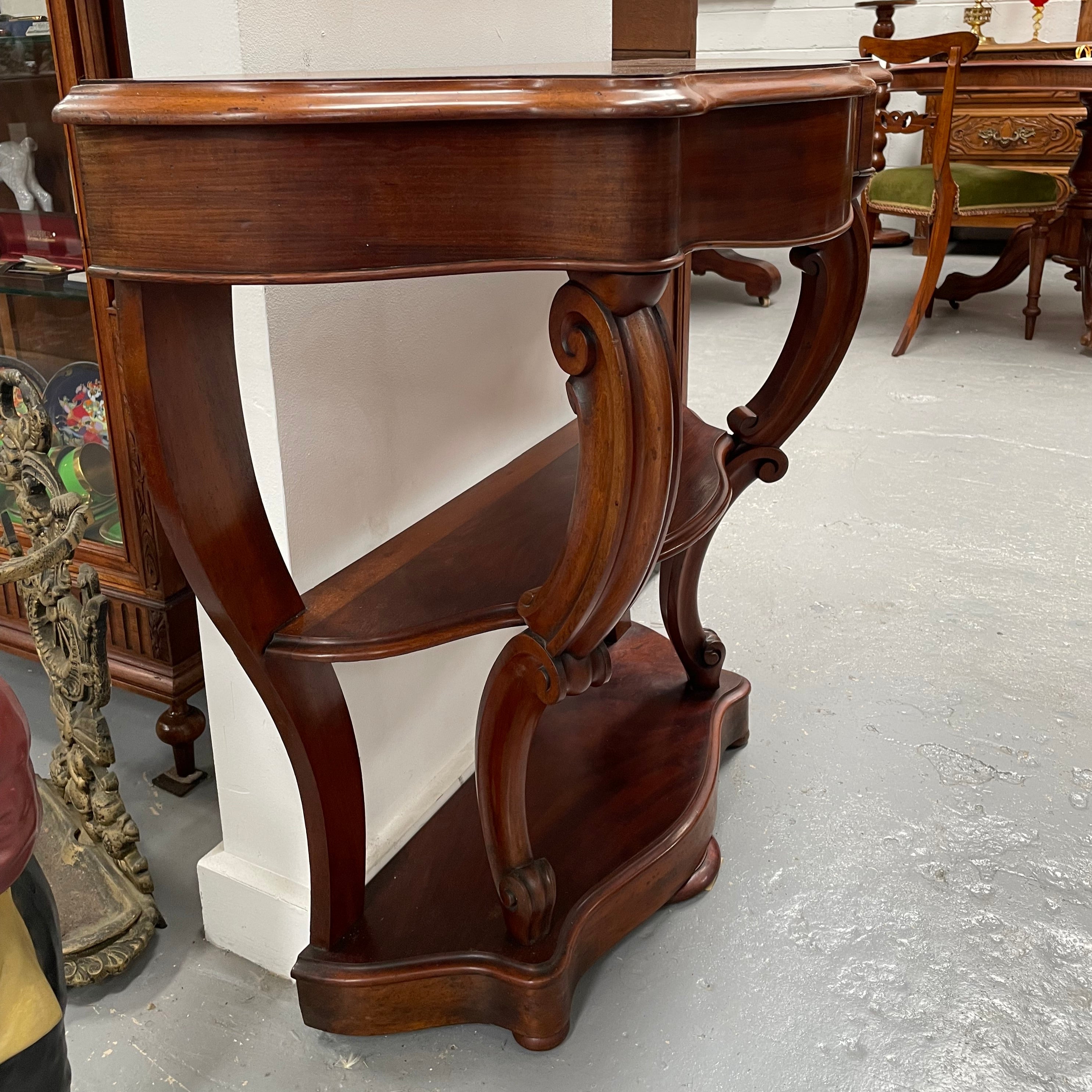 French 19th Century Louis XVI Style Mahogany Console Table | Antique & Vintage | Moonee Ponds Antiques | Australia Wide Delivery