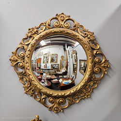 French Gilded Convex Mirror | Antique & Vintage | Moonee Ponds Antiques | Australia Wide Delivery