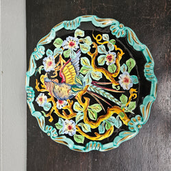 French Signed Majolica Charger | Antique & Vintage | Moonee Ponds Antiques | Australia Wide Delivery