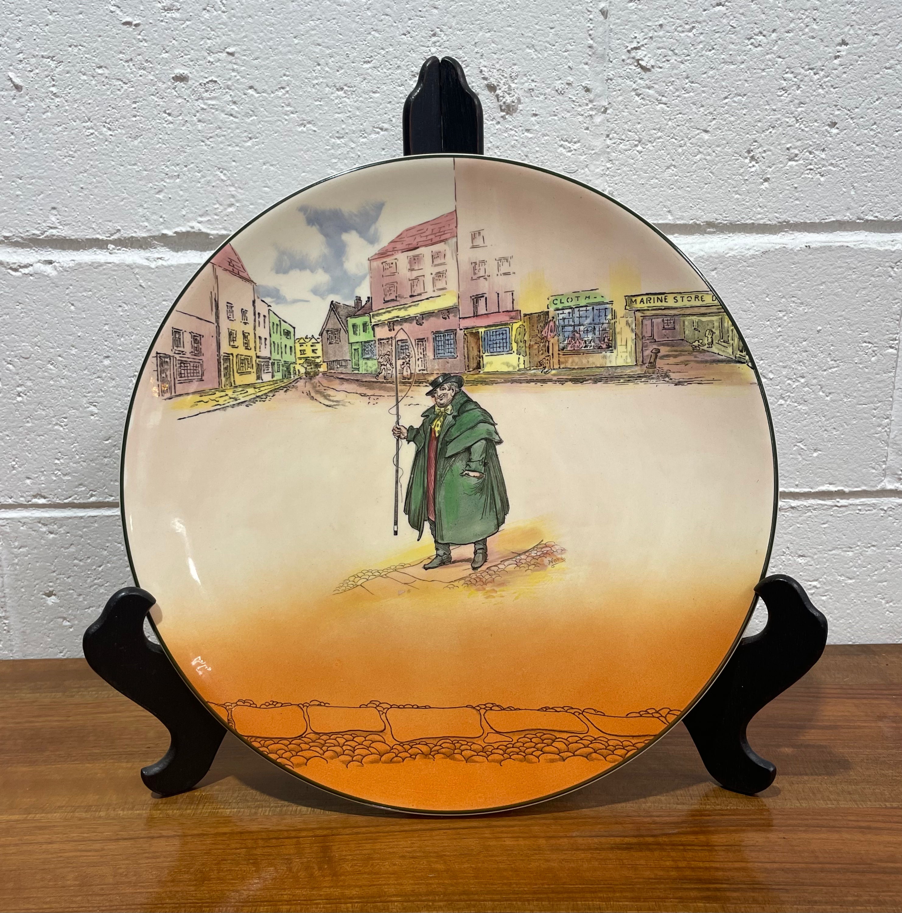 Royal Doulton Series Ware " Dickens - Tony Weller " Large Plate / Charger 34 cm | Antique & Vintage | Moonee Ponds Antiques | Australia Wide Delivery