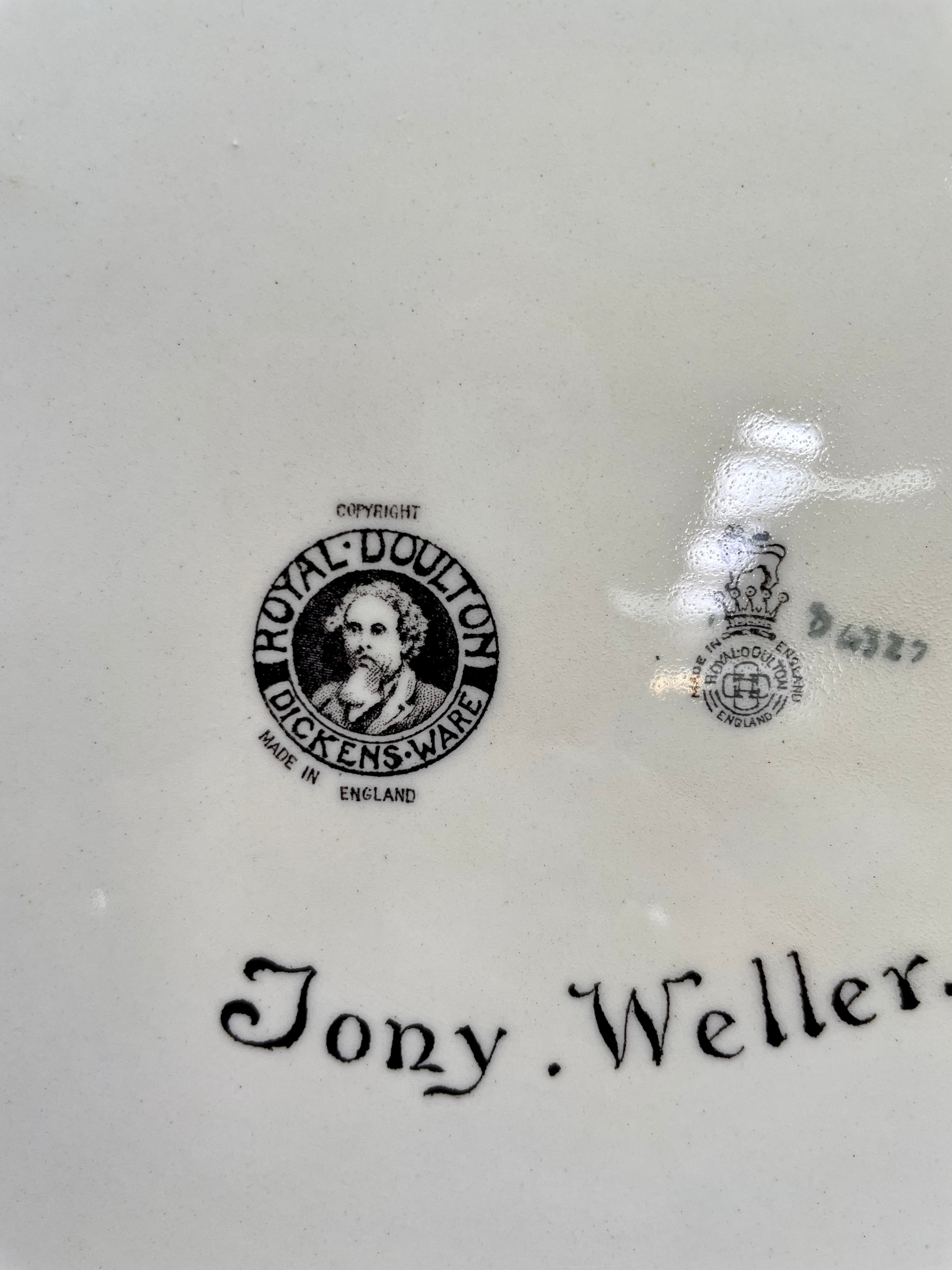 Royal Doulton Series Ware " Dickens - Tony Weller " Large Plate / Charger 34 cm | Antique & Vintage | Moonee Ponds Antiques | Australia Wide Delivery