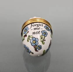 Bilston Enamel Forget Me Not Pill Box | Antique & Vintage | Moonee Ponds Antiques | Australia Wide Delivery