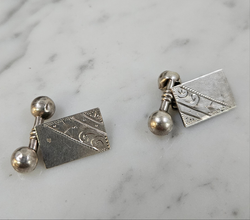 Antique Silver Cuff Links | Antique & Vintage | Moonee Ponds Antiques | Australia Wide Delivery