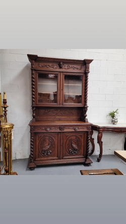 Renaissance Style French Oak Buffet De Corp With Impressive Carvings | Antique & Vintage | Moonee Ponds Antiques | Australia Wide Delivery