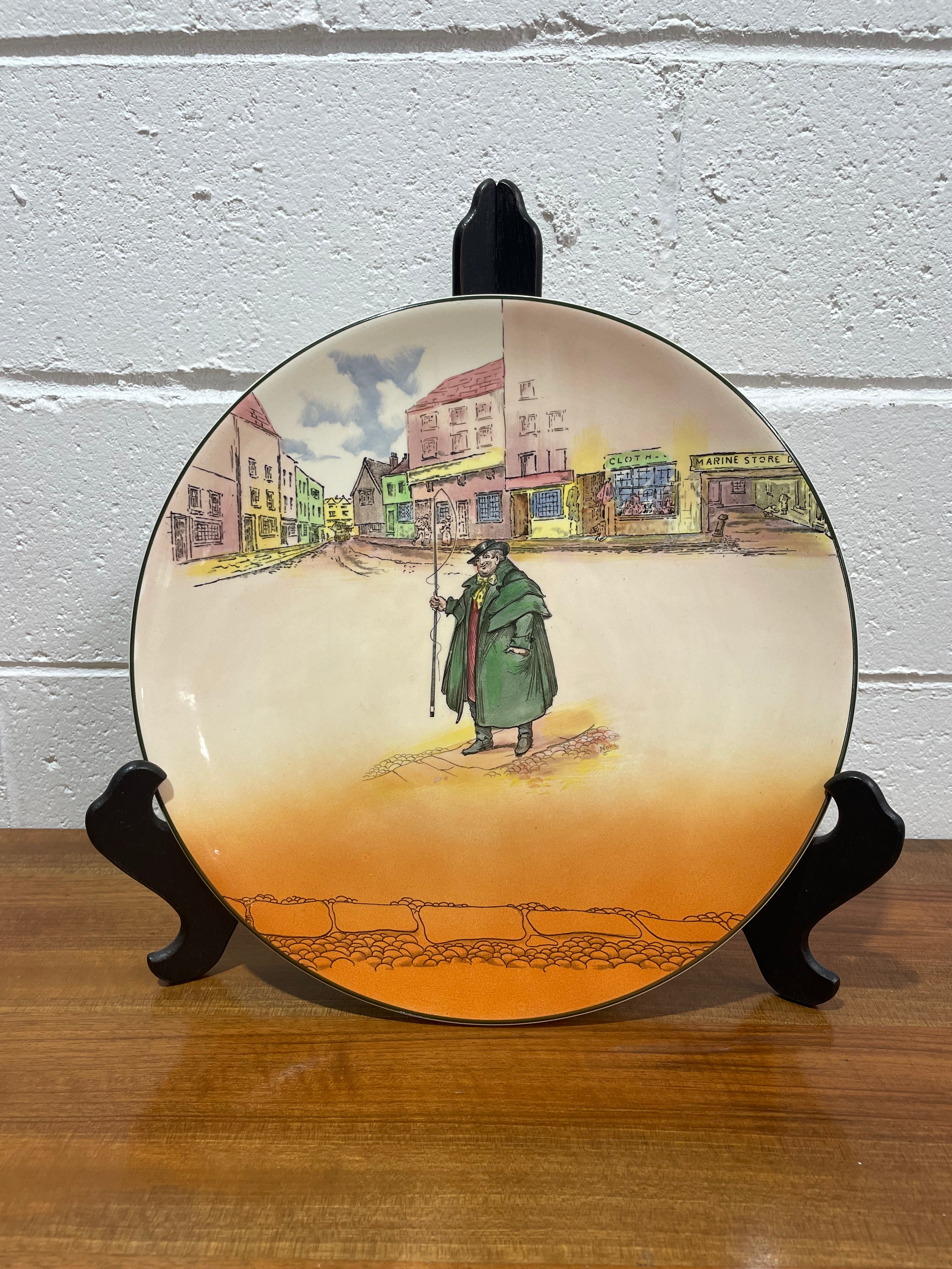 Royal Doulton Series Ware " Dickens - Tony Weller " Large Plate / Charger 34 cm | Antique & Vintage | Moonee Ponds Antiques | Australia Wide Delivery
