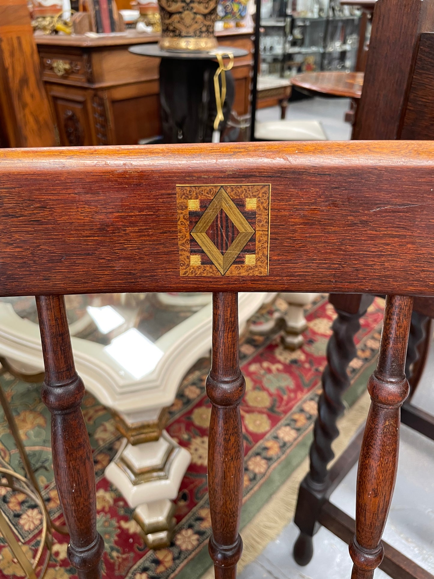 19th Century Mahogany Library Steps/Chair