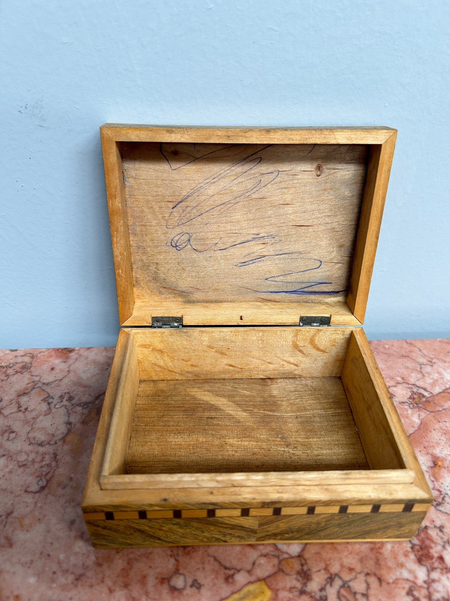 Vintage Inlaid Trinket Box