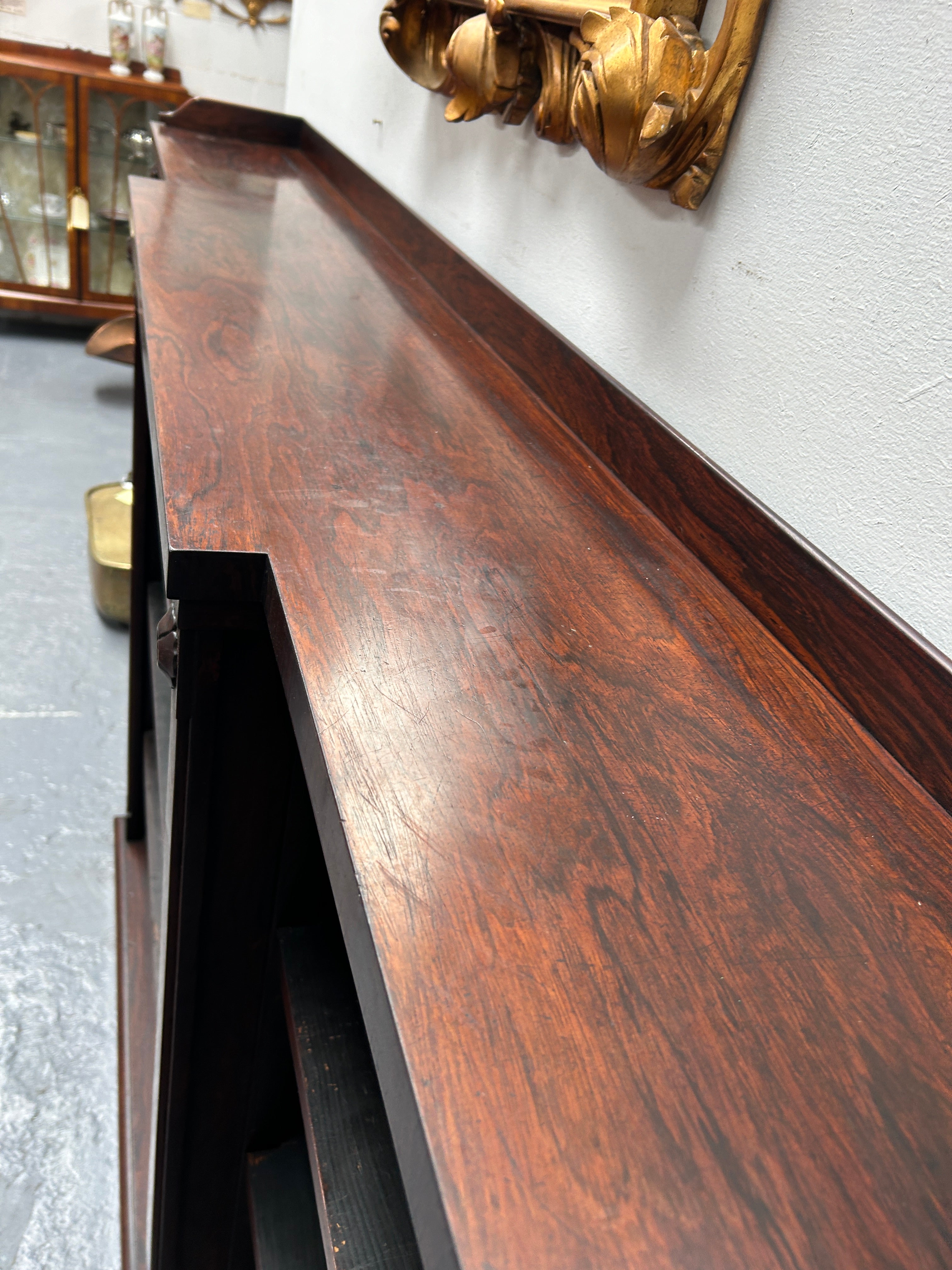 Highly Desirable Rosewood Antique Early 19th Century Free-standing Breakfront Bookcase | Antique & Vintage | Moonee Ponds Antiques | Australia Wide Delivery
