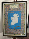 Heraldic Scroll of Ireland & Map of Family Names & Origins | Antique & Vintage | Moonee Ponds Antiques | Australia Wide Delivery