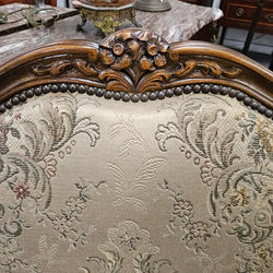 Louis XV Style French Wingback Walnut Tapestry Chair | Antique & Vintage | Moonee Ponds Antiques | Australia Wide Delivery