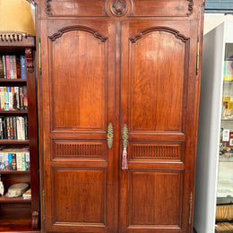 Louis XV Style Fruitwood Two Door Armoire Circa 1880
