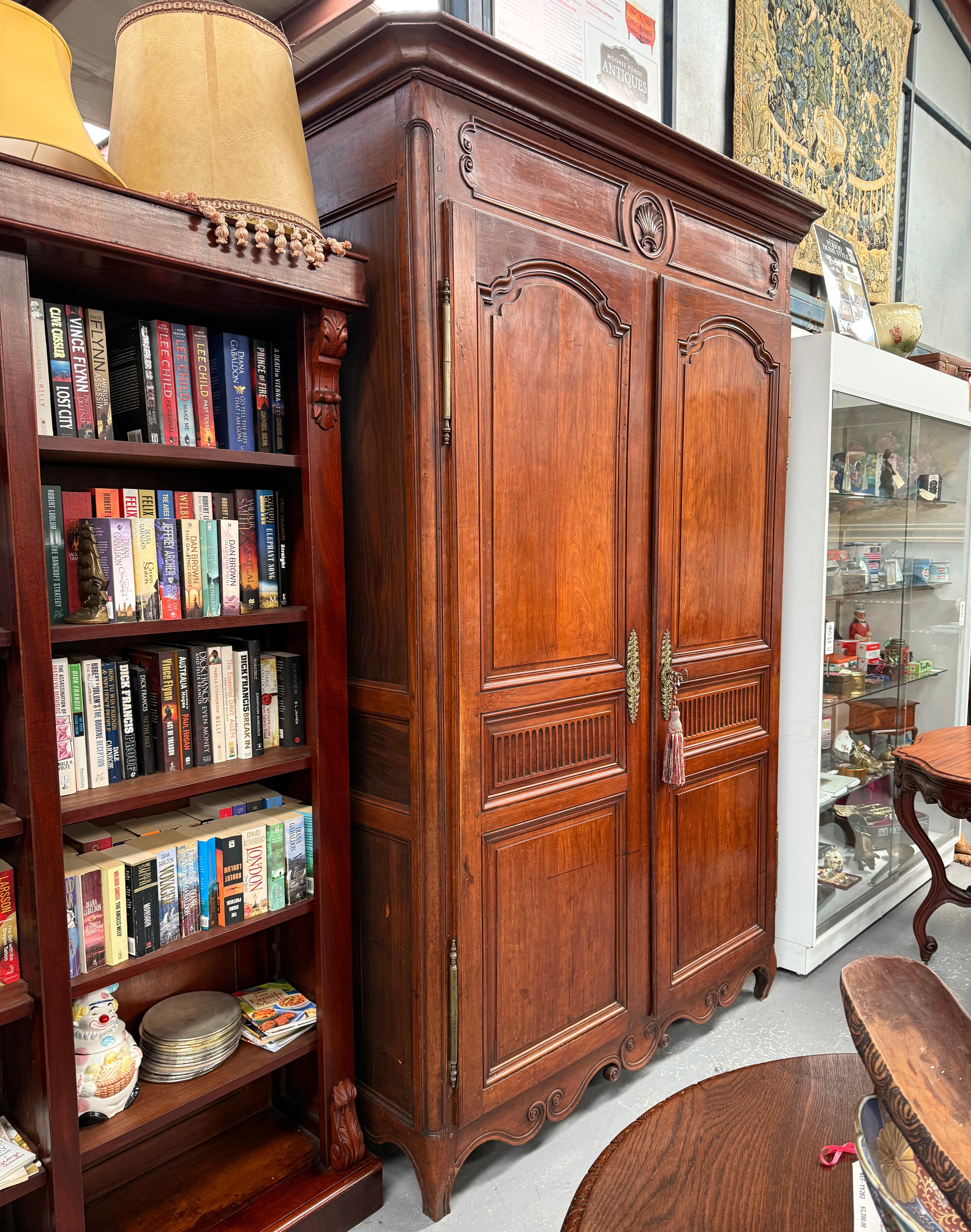 Louis XV Style Fruitwood Two Door Armoire Circa 1880 | Antique & Vintage | Moonee Ponds Antiques | Australia Wide Delivery