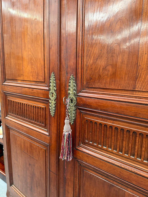Louis XV Style Fruitwood Two Door Armoire Circa 1880