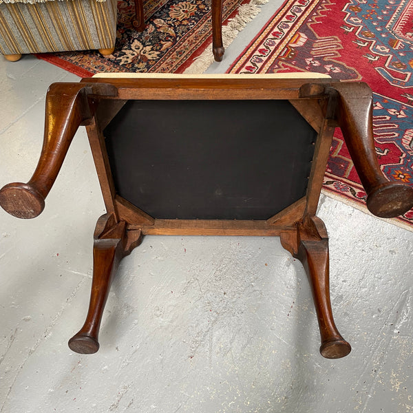 Lovely Vintage Stool with Tapestry