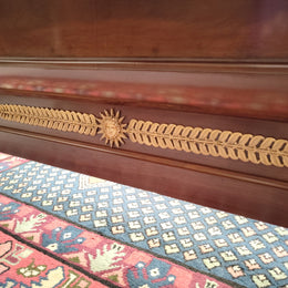 French Antique Empire Style Queen Bed