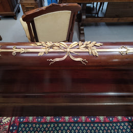 French Antique Empire Style Queen Bed