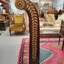 French Antique Empire Style Queen Bed