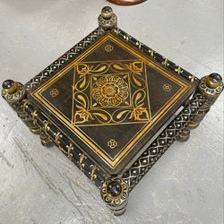 Decorative Hand Painted Moroccan Small Table | Antique & Vintage | Moonee Ponds Antiques | Australia Wide Delivery