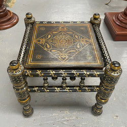 Decorative Hand Painted Moroccan Small Table | Antique & Vintage | Moonee Ponds Antiques | Australia Wide Delivery