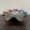 Northwood Purple Poinsetta & Lattice Carnival Glass Bowl | Antique & Vintage | Moonee Ponds Antiques | Australia Wide Delivery