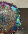 Northwood Purple Poinsetta & Lattice Carnival Glass Bowl | Antique & Vintage | Moonee Ponds Antiques | Australia Wide Delivery