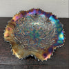Northwood Purple Poinsetta & Lattice Carnival Glass Bowl | Antique & Vintage | Moonee Ponds Antiques | Australia Wide Delivery
