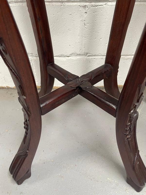 Pair of Antique Carved Chinese Plant Stands