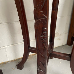 Pair of Antique Carved Chinese Plant Stands