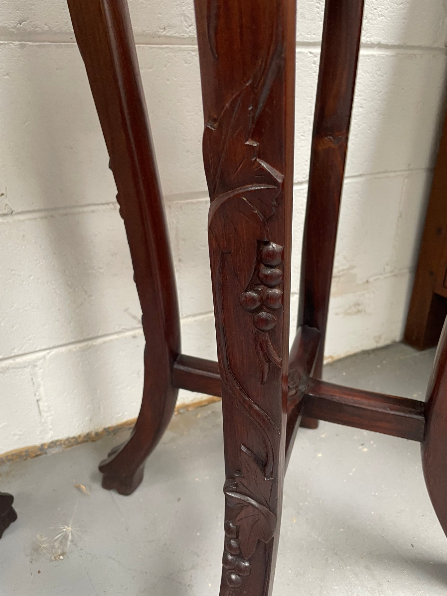 Pair of Antique Carved Chinese Plant Stands