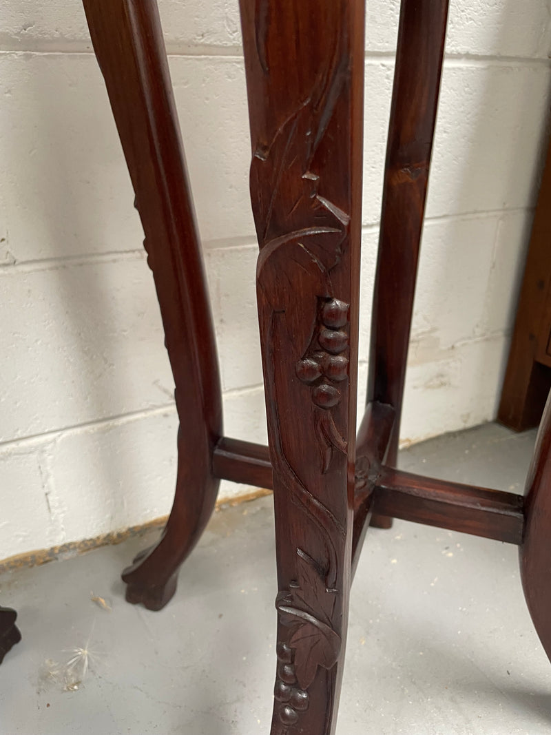 Pair of Antique Carved Chinese Plant Stands