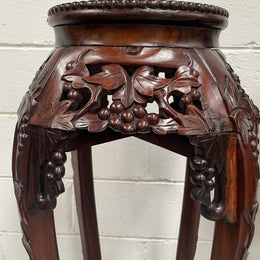 Pair of Antique Carved Chinese Plant Stands