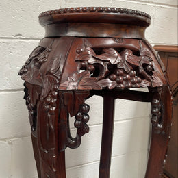 Pair of Antique Carved Chinese Plant Stands