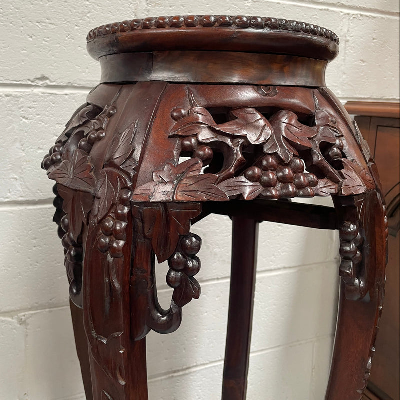 Pair of Antique Carved Chinese Plant Stands